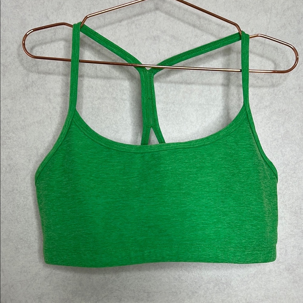 Beyond Yoga Green Racerback Sports Bra